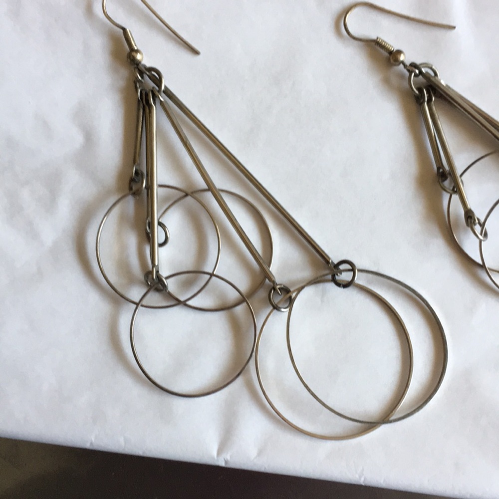 Silver earrings